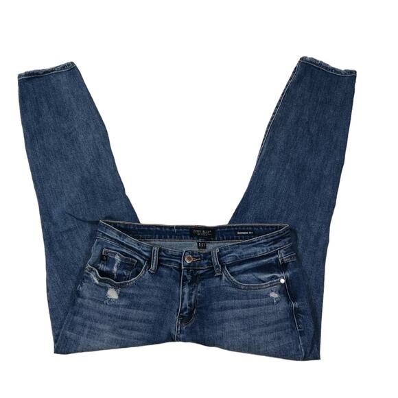 J1046 GUC Judy Blue Destroyed Boyfriend Fit Jeans size 5/27 - Picture 2 of 7